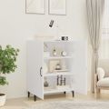 vidaXL Komoda biela 70x34x90 cm spracované drevo