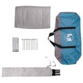 vidaXL Párty stan 10-miestny Modrá 185T Polyester s PU náterom