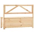 vidaXL Úložná lavica 120 cm borovicový masív