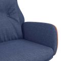 vidaXL Relaxačné kreslo modré látka a PVC