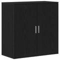 vidaXL Servírovacia skriňa Čierny dub 79 x 38 x 80 cm Kompozitné drevo
