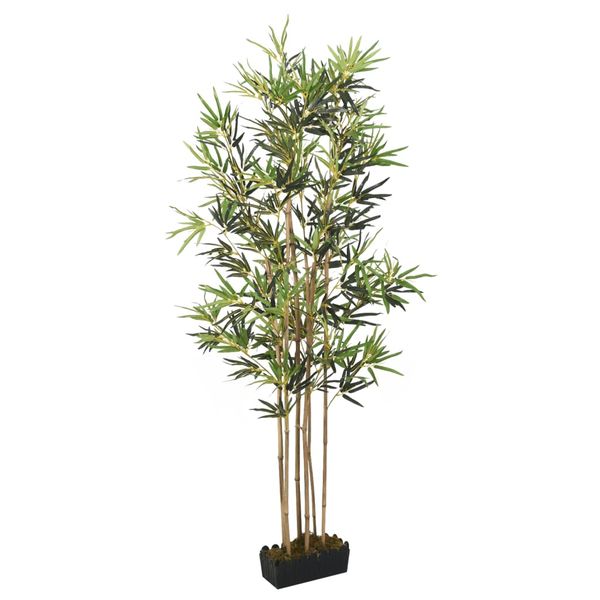vidaXL Umelý bambusový strom 1104 listov 180 cm zelený