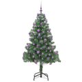 vidaXL Vianočný stromček Zelená 180 cm PVC