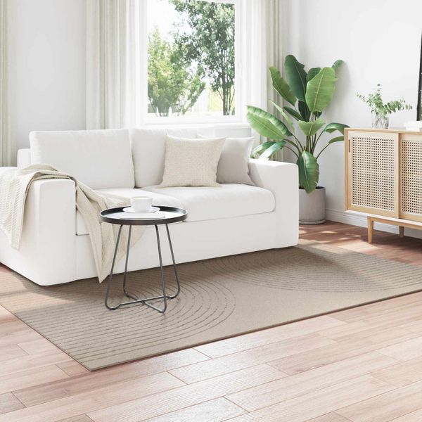 vidaXL Kusové koberce Obdĺžnikový GALATI Béžová 200 x 140 cm Polyester