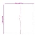 vidaXL Priehľadná plachta s okami 5x8 m PVC
