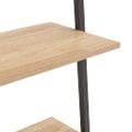 vidaXL Naklonený regál so 4 policami, svetlohnedo čierny 64x34x150,5cm