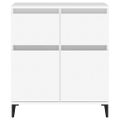 vidaXL Komoda biela 60x35x70 cm spracované drevo