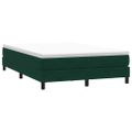 vidaXL Posteľný rám boxsping s matracom tmavozelený 140x220 cm zamat
