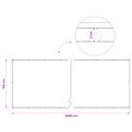 vidaXL Záclona na balkónové súkromie 1,5 x 25 m Textil s PU povlakom