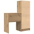 vidaXL Stôl Remeselný dub 105,5 x 34 x 127 cm 2 ks