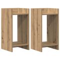 vidaXL Stojan na rastliny 2 ks Dub artisan 30 x 30 x 60 cm