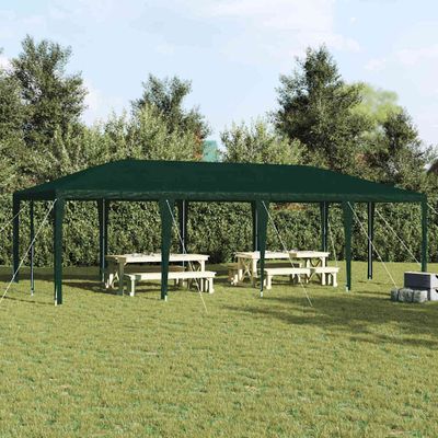 vidaXL Párty stan Zelená 800 x 400 x 266 cm Polyetylén a oceľ