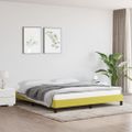 vidaXL Posteľ bez matraca zelená 180x200 cm látka
