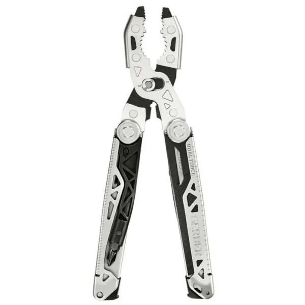 Gerber 31-003586 Dual Force multifunkčný nástroj, strieborná, čierna, oceľ, 12 funkcií, puzdro