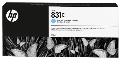 HP 831C ink. latex, 775 ml - svetlo azúrová