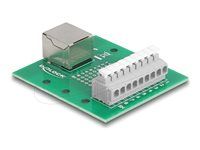 RJ45 zásuvka na Terminal Block s push-in