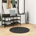 vidaXL Shaggy koberec PAMPLONA, vysoký vlas, moderný, antracit Ø 80 cm