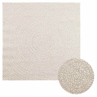 vidaXL Koberec ZIZUR 120x120 cm, jutový vzhľad, interiér a exteriér