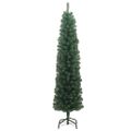 vidaXL Umelý vianočný stromček Zelená 180 cm PVC, oceľ a plast