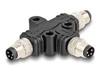 M8 T-Splitter A-kód 4 pin 1 samec na