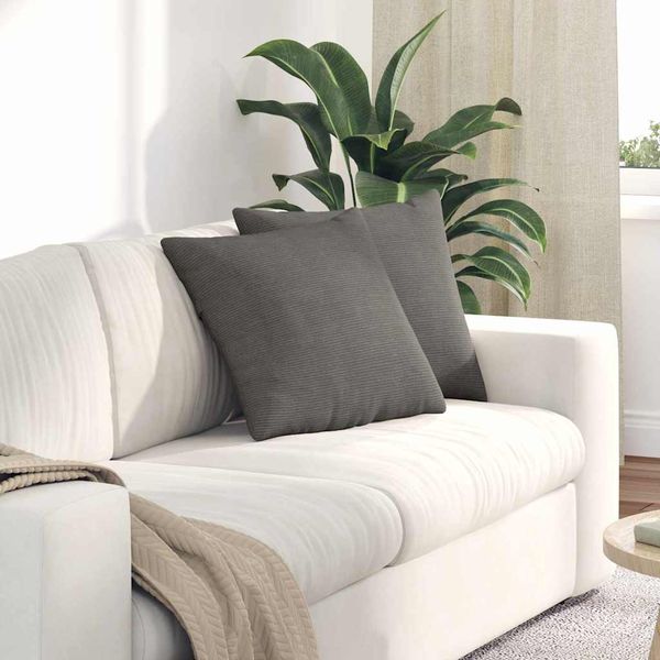 vidaXL Vankúše na pohovku 2 pcs Svetlosivá 45 x 45 cm