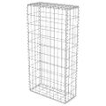 vidaXL Gabiónová stena s krytmi, pozinkovaná oceľ 50x20x100 cm
