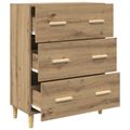 vidaXL Servírovacia skriňa Remeselný dub 69,5 x 34 x 90 cm