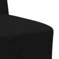 vidaXL Bezrúčková modulárna sofa jednotka 3 ks Čierna látka