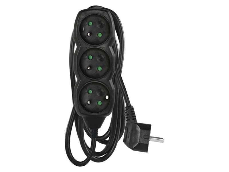 Predlžovací prívod 3 zásuvky 2m EMOS PC0312