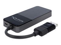 Rozdeľovač video / audio - 3 x DisplayPort - desktop