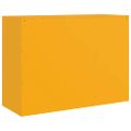vidaXL Komoda horčicovožltá 67x39x73 cm oceľ