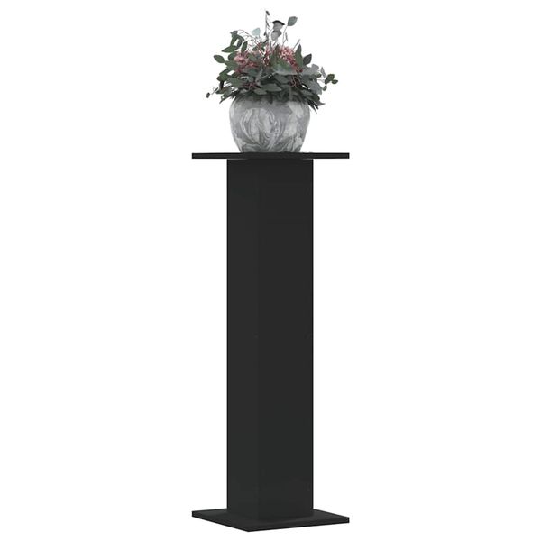 vidaXL Stojany na rastliny 2 ks čierne 30x30x95 cm kompozitné drevo
