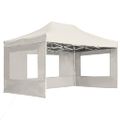 vidaXL Profesionálny skladací stan+steny, hliník 4,5x3 m, krémový