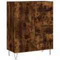 vidaXL Vysoká skrinka dymový dub 69,5x34x180 cm spracované drevo