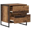 vidaXL Nočný stolík Staré drevo 50 x 39.5 x 50 cm Kompozitné drevo