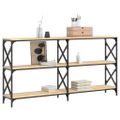 vidaXL Konzolový stolík dub sonoma 156x28x80,5 cm kompozitné drevo