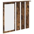 vidaXL Vešiak na stenu Nástenná montáž Tmavý dub 84 x 10 x 80 cm