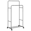 vidaXL Vešiak na oblečenie Čierna 80 x 53 x 156 cm
