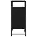 vidaXL Servírovacia skriňa Čierny dub 69 x 35 x 80 cm Kompozitné drevo