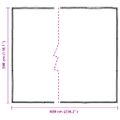 vidaXL Priehľadná plachta s okami 3x6 m Polyetylén