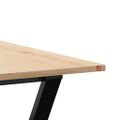 vidaXL Jedálenský stolík v tvare Y 180x90x75 cm borovica a oceľ