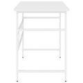 vidaXL Počítačový stôl biely 105x55x72 cm MDF a kov