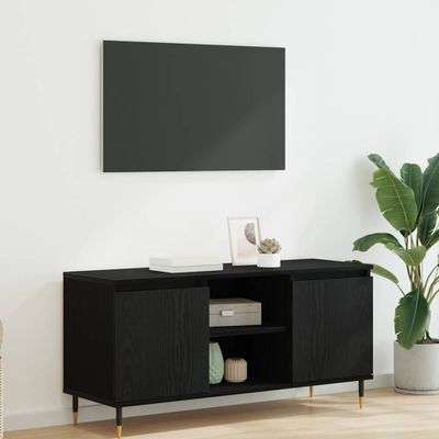 vidaXL TV skrinka Čierny dub 104 x 35 x 50 cm Kompozitné drevo