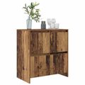 vidaXL Servírovacia skriňa Staré drevo 70 x 41 x 75 cm