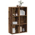vidaXL skrinka na knihy/príborník Old Wood 66x30x98 cm Engineered Wood