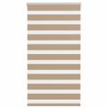 vidaXL Zebrová roleta pieskovo hnedá 75x100 cm šírka látky 70,9 cm polyester