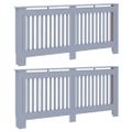 vidaXL Kryt radiátora 2 ks Sivá 172 x 19 x 81,5 cm Kompozitné drevo