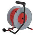 Predlžovací kábel EMOS P194252 na bubne 25 m / 4 zásuvky / červený / PVC / 230 V / 1 mm2