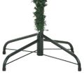 vidaXL Umelý vianočný stromček Zelená a biela 210 cm PVC, kov a plast
