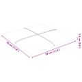 vidaXL Nástenné panely 12 ks hnedé 30x30 cm zamatové 1,08 m²